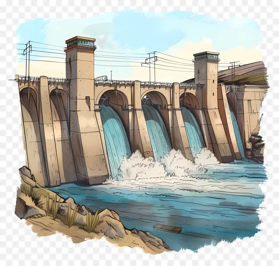 Barrage，Eau PNG