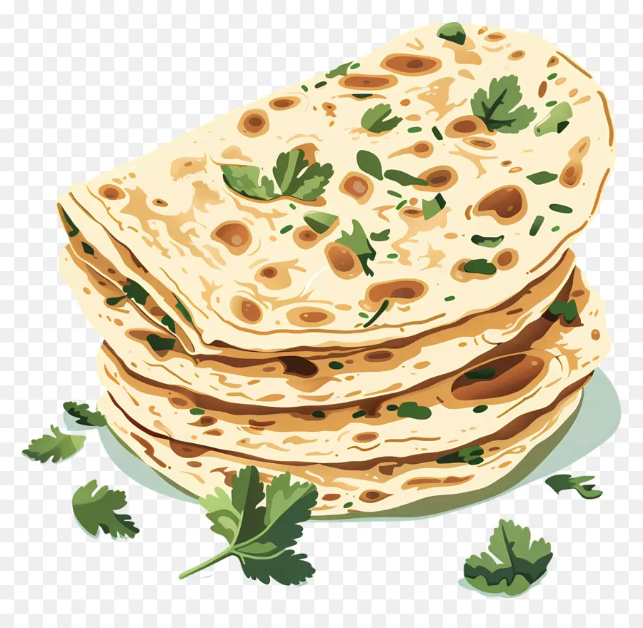 Pain Plat，Herbes PNG