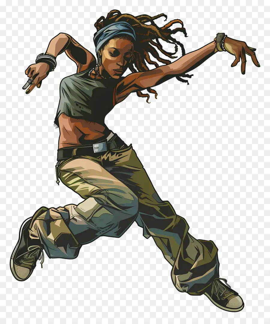 Danseuse Hip Hop，Danseur PNG