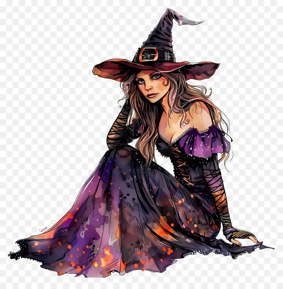 Sorcière D'halloween，Sorcière PNG