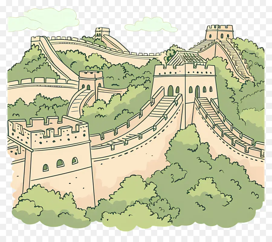 La Grande Muraille De Chine，Ancien Mur PNG