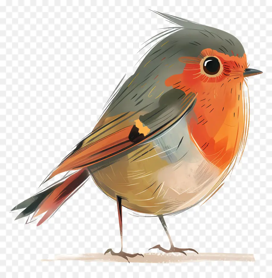 Robin，Oiseau PNG