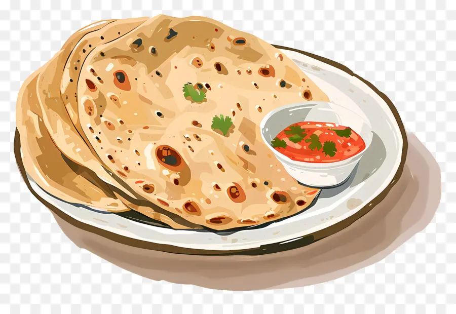 Chapati，Pain Plat PNG