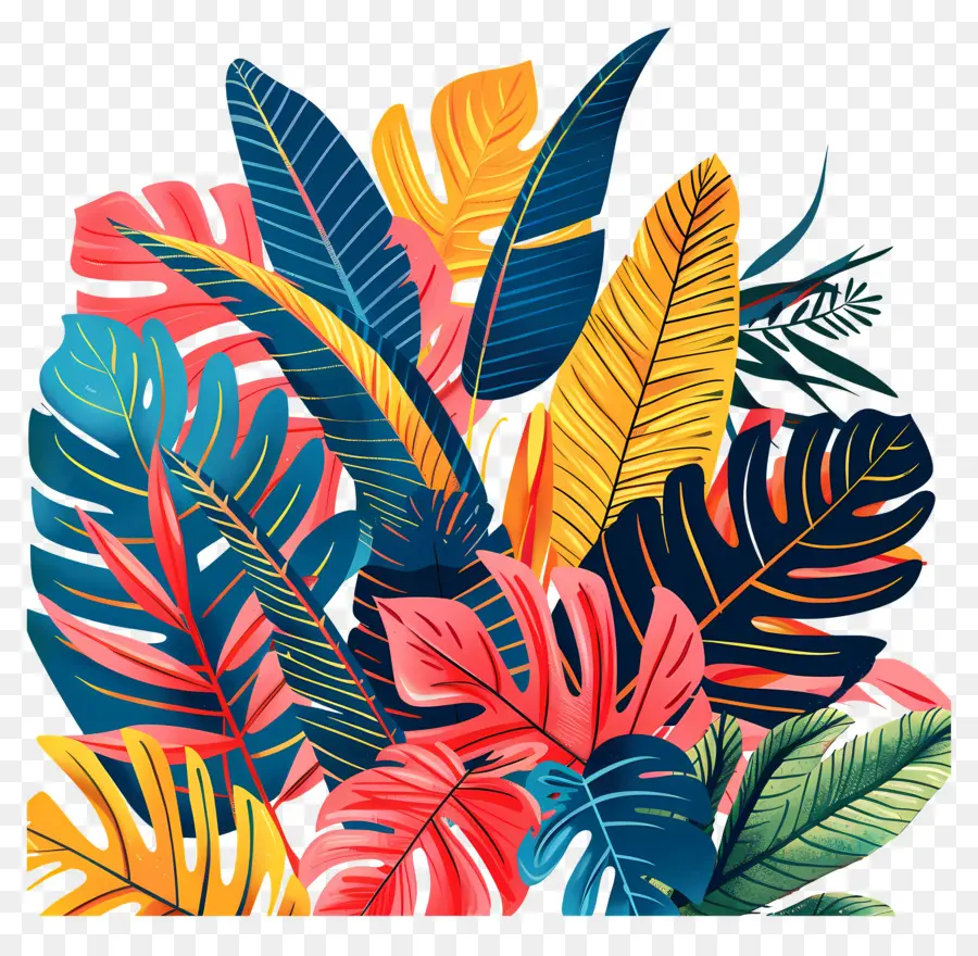 Feuilles Tropicales Exotiques，Feuilles Tropicales PNG