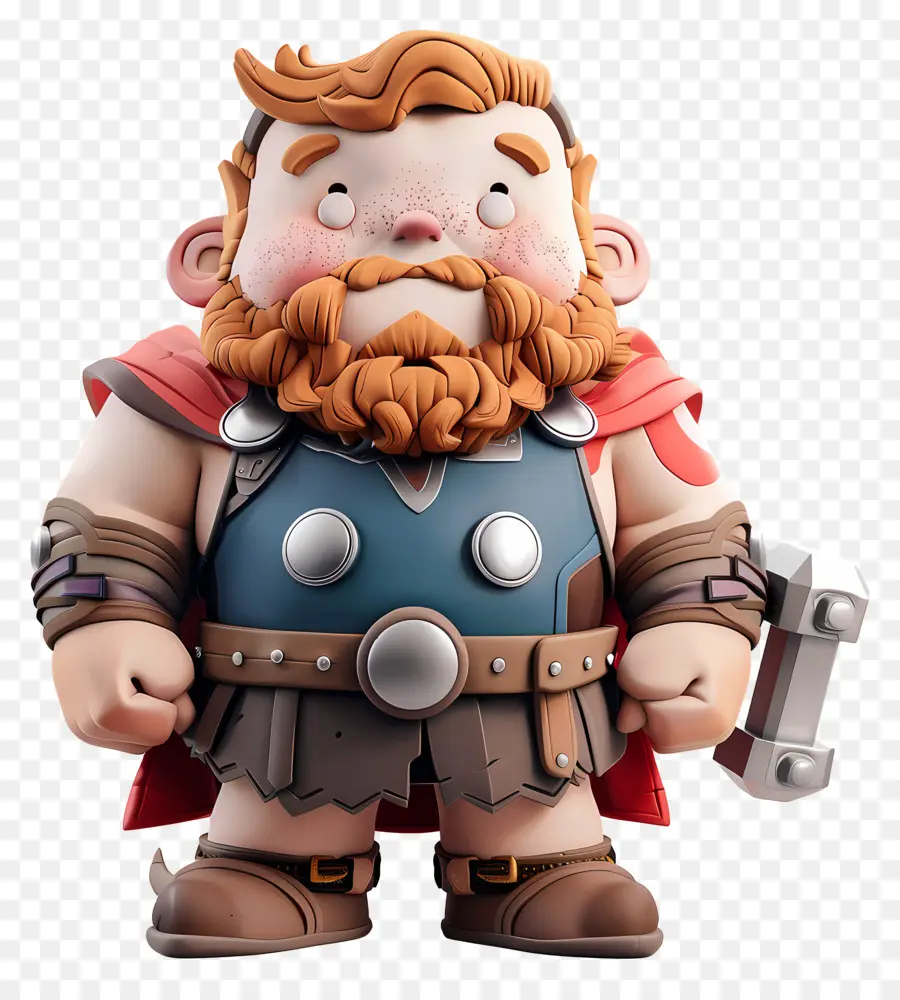 Dessin Animé 3d，Viking De Dessin Animé PNG