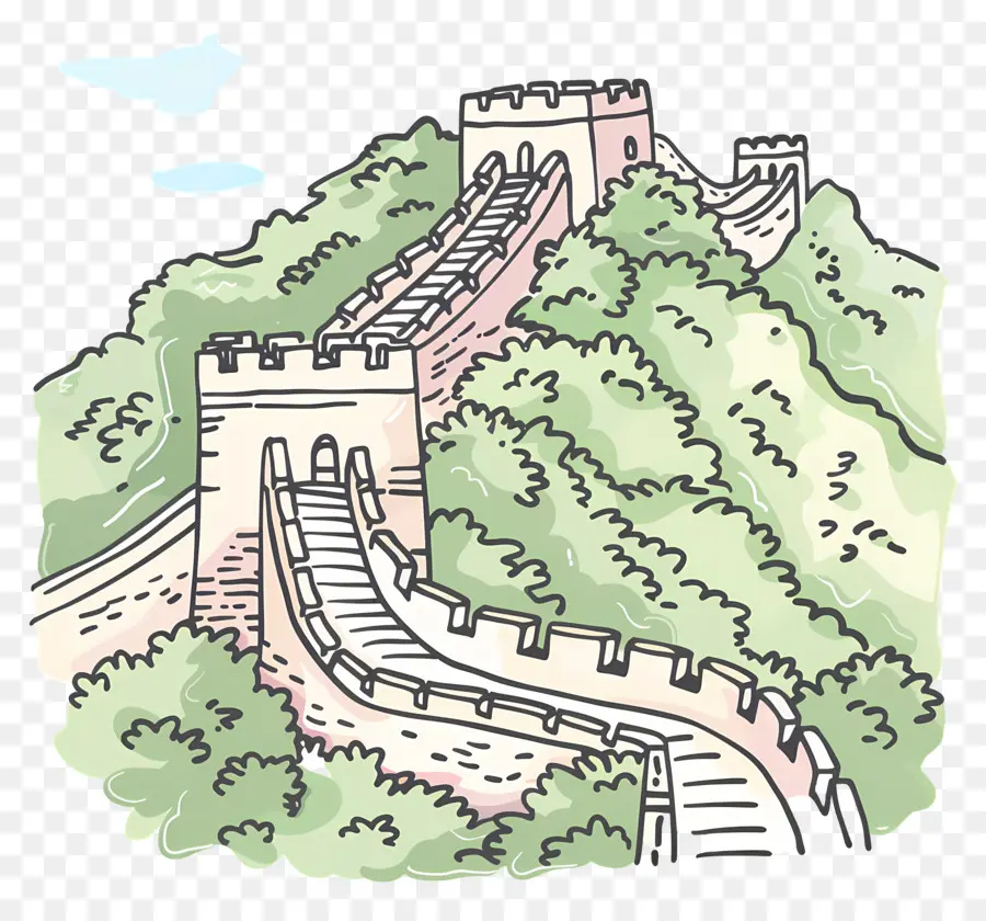 Grande Muraille De Chine，Grande Muraille PNG