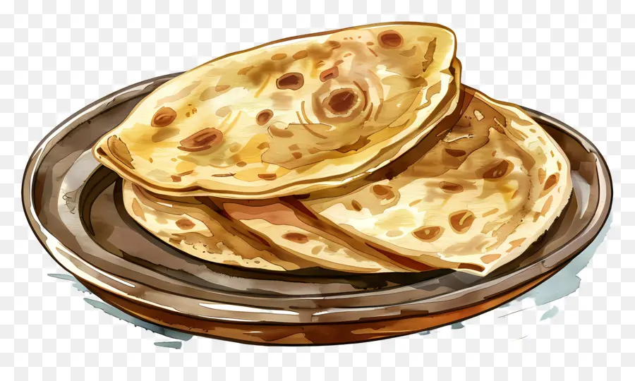 Chapati，Pains Plats PNG