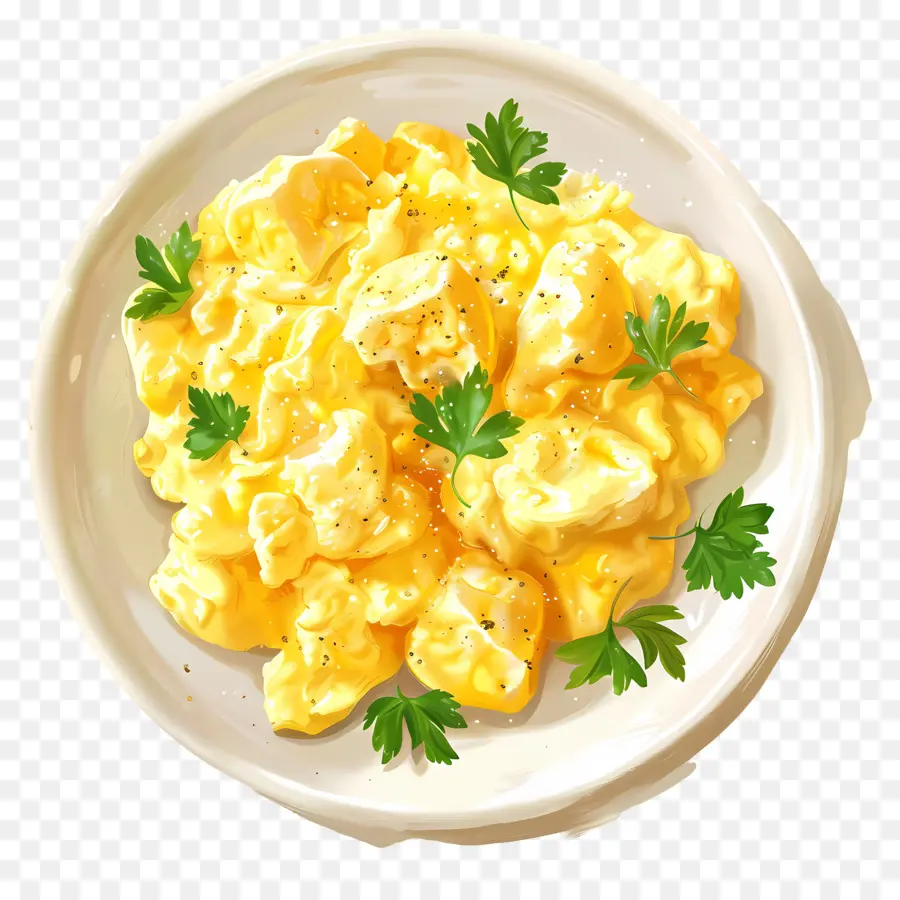 Oeufs Brouillés，Petit Déjeuner PNG