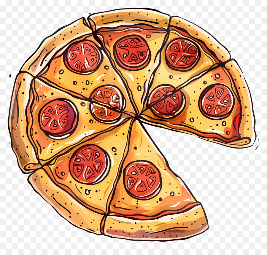 Pizza，Tranche De Pizza PNG