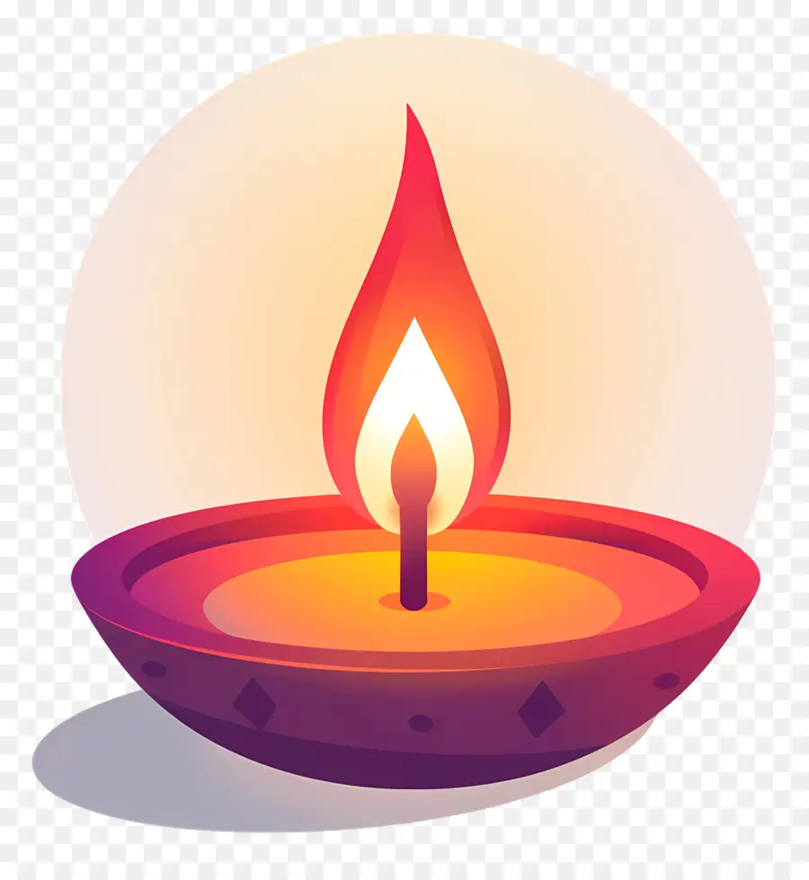 Bougie De Diwali，Lampe Diya PNG