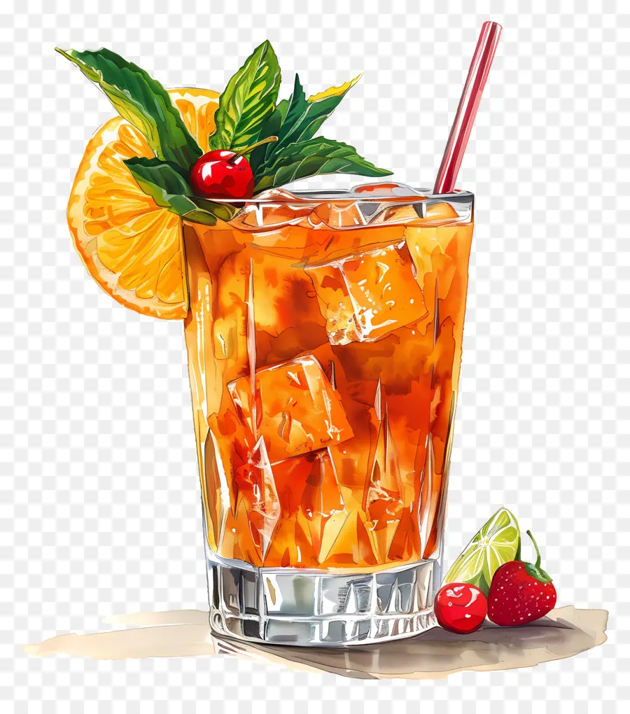 Mai Tai，Thé Glacé PNG