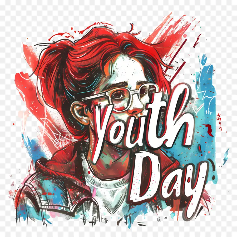 Journée De La Jeunesse，Les Cheveux Rouges PNG