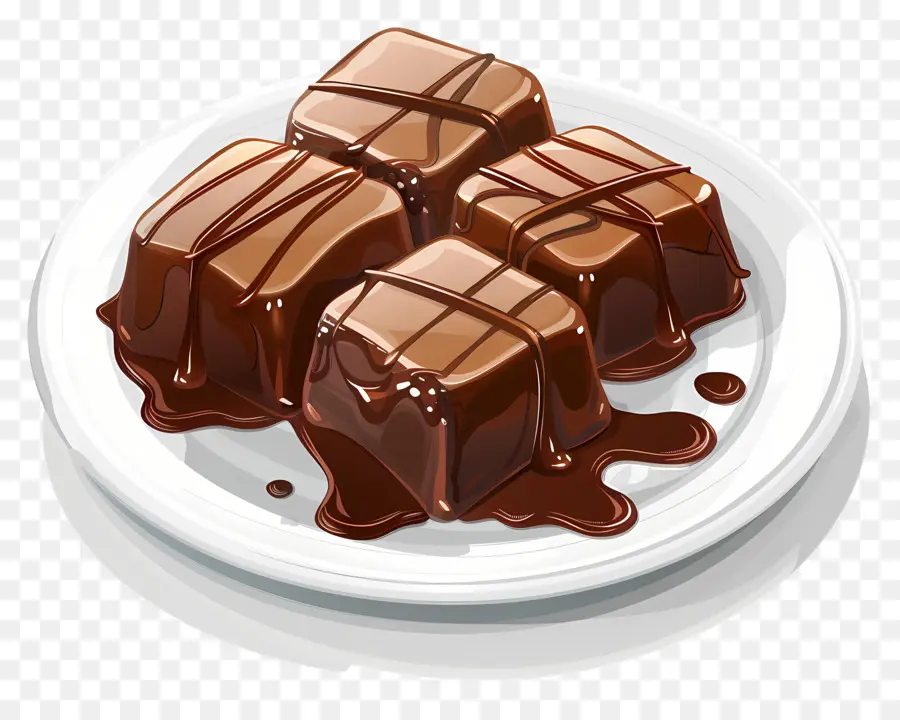 Caramel Au Chocolat，Cubes De Chocolat PNG