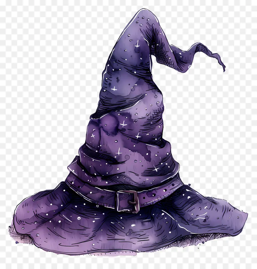 Chapeau De Sorcière，Chapeau De Sorcier Violet PNG