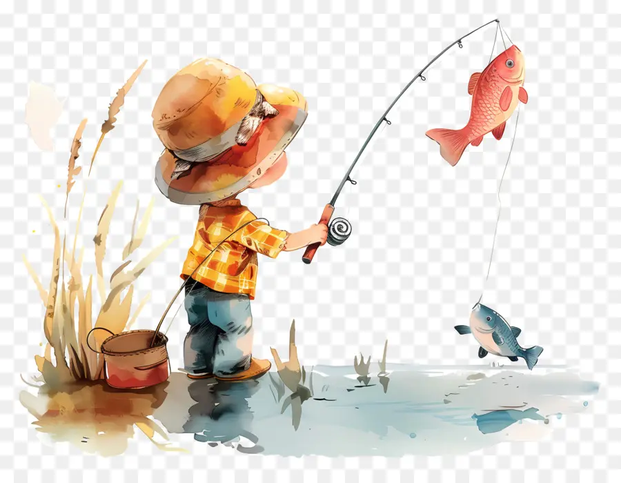 Aller La Journée De Pêche，La Pêche PNG