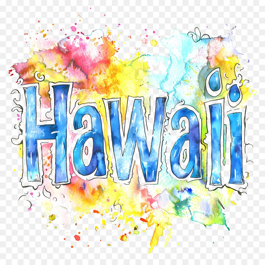 Hawaii，Aquarelle Peinture PNG