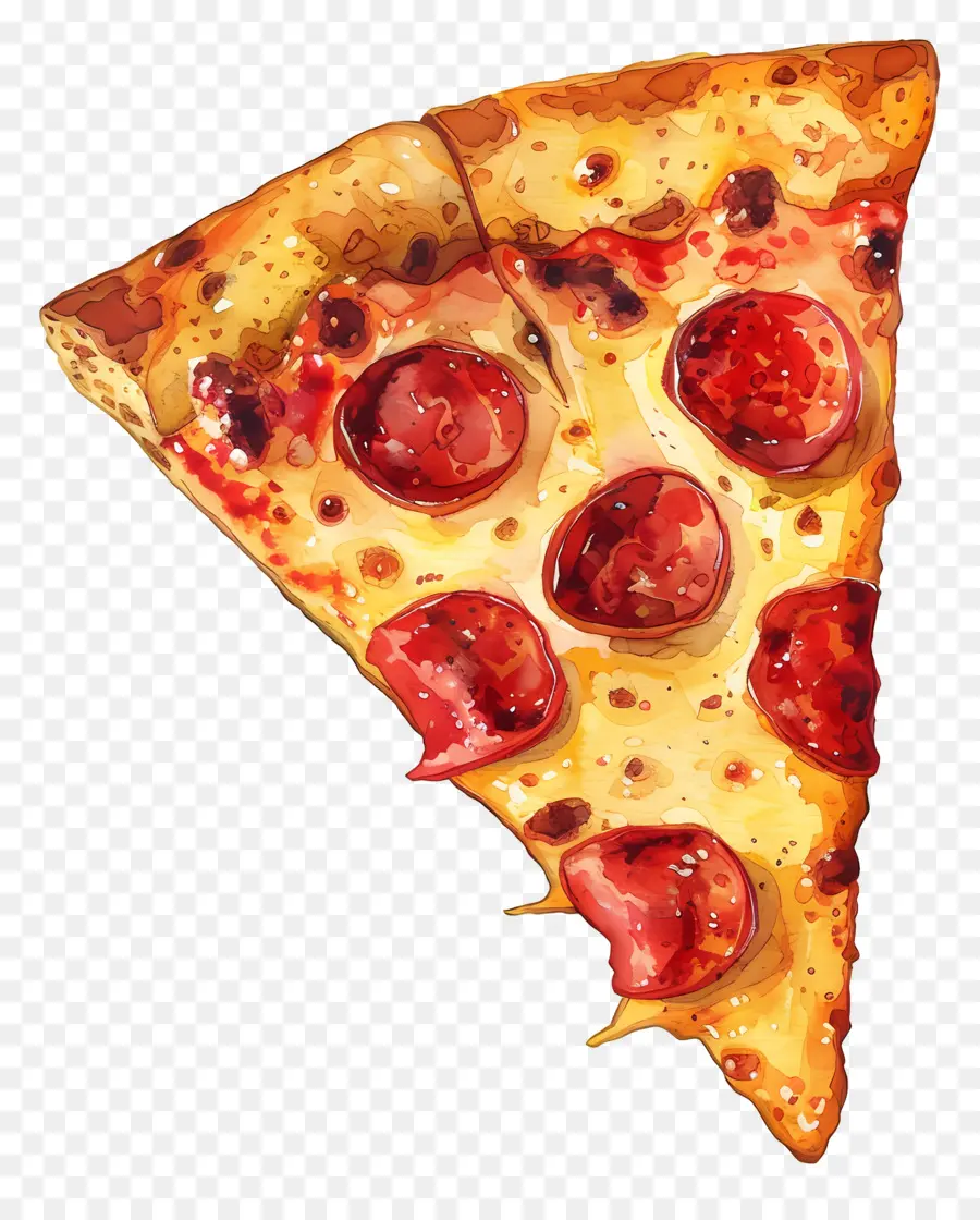 Tranche De Pizza，Pizza Au Pepperoni PNG