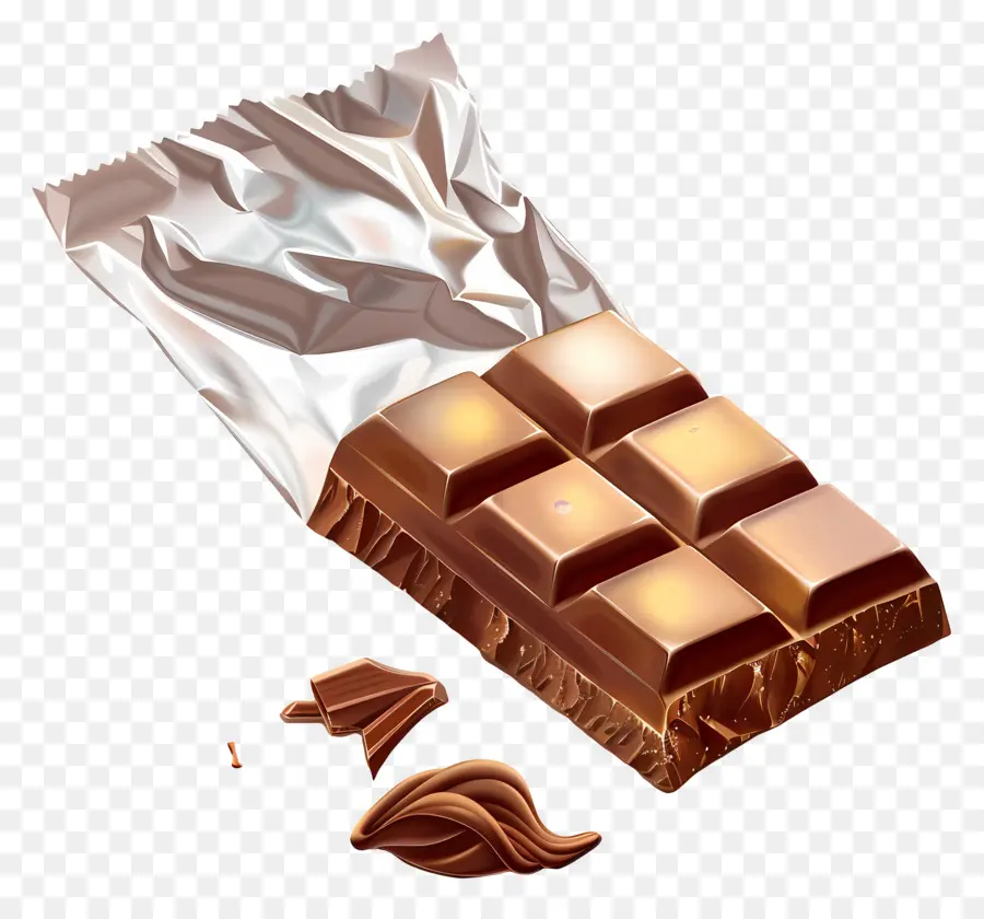 Barre De Chocolat，Chocolat Au Lait PNG
