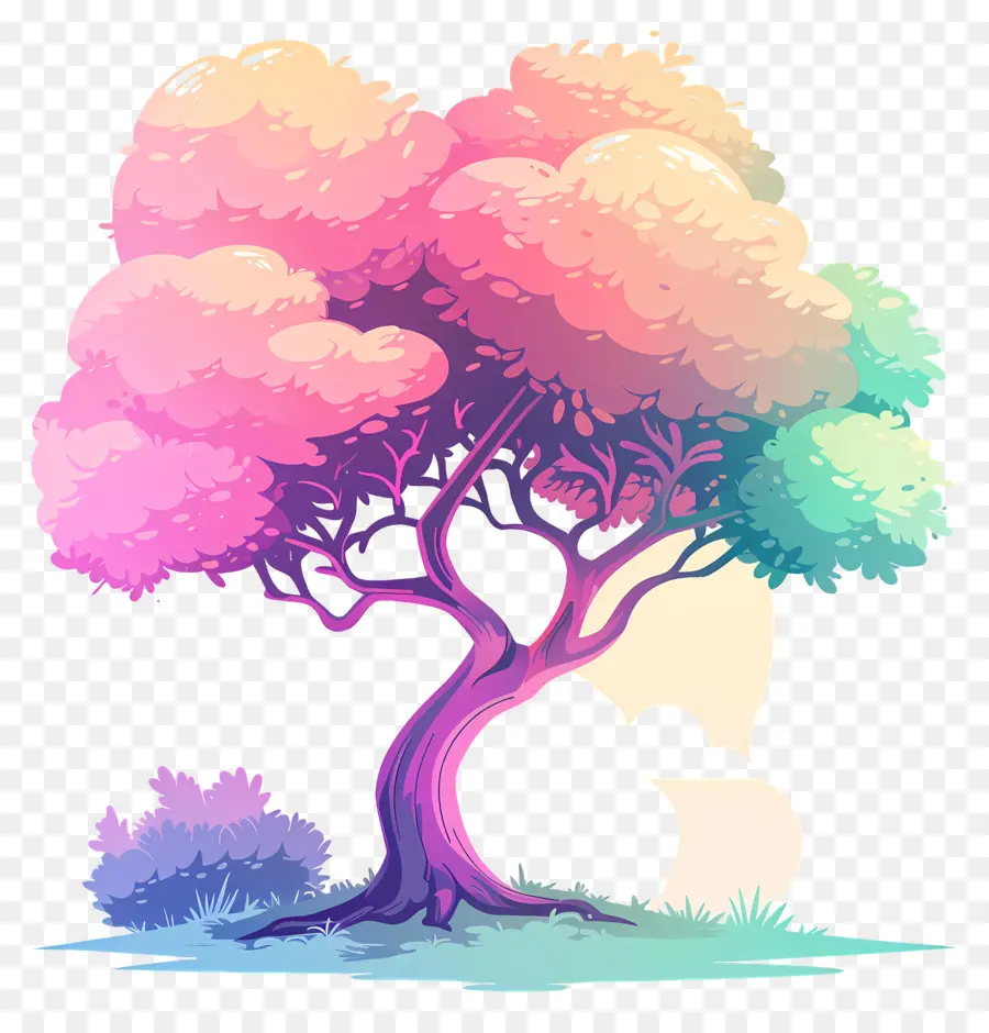 Arbre，Arbre Coloré PNG