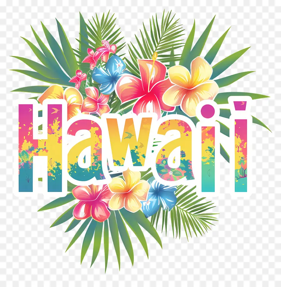 Hawaii，Fleurs Hawaïennes PNG