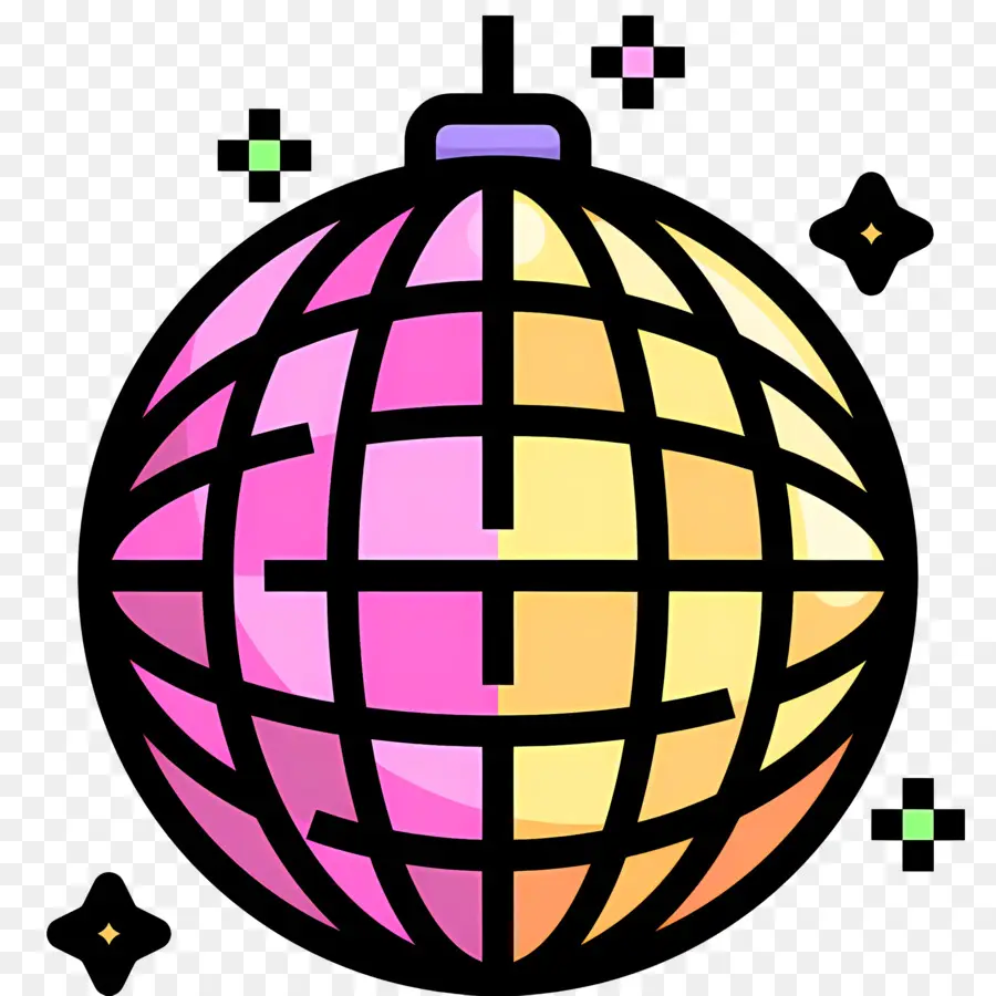 Boule à Facettes，Boule Disco PNG