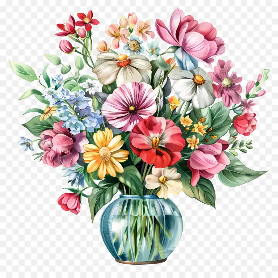 Bouquet De Fleurs，Floral PNG