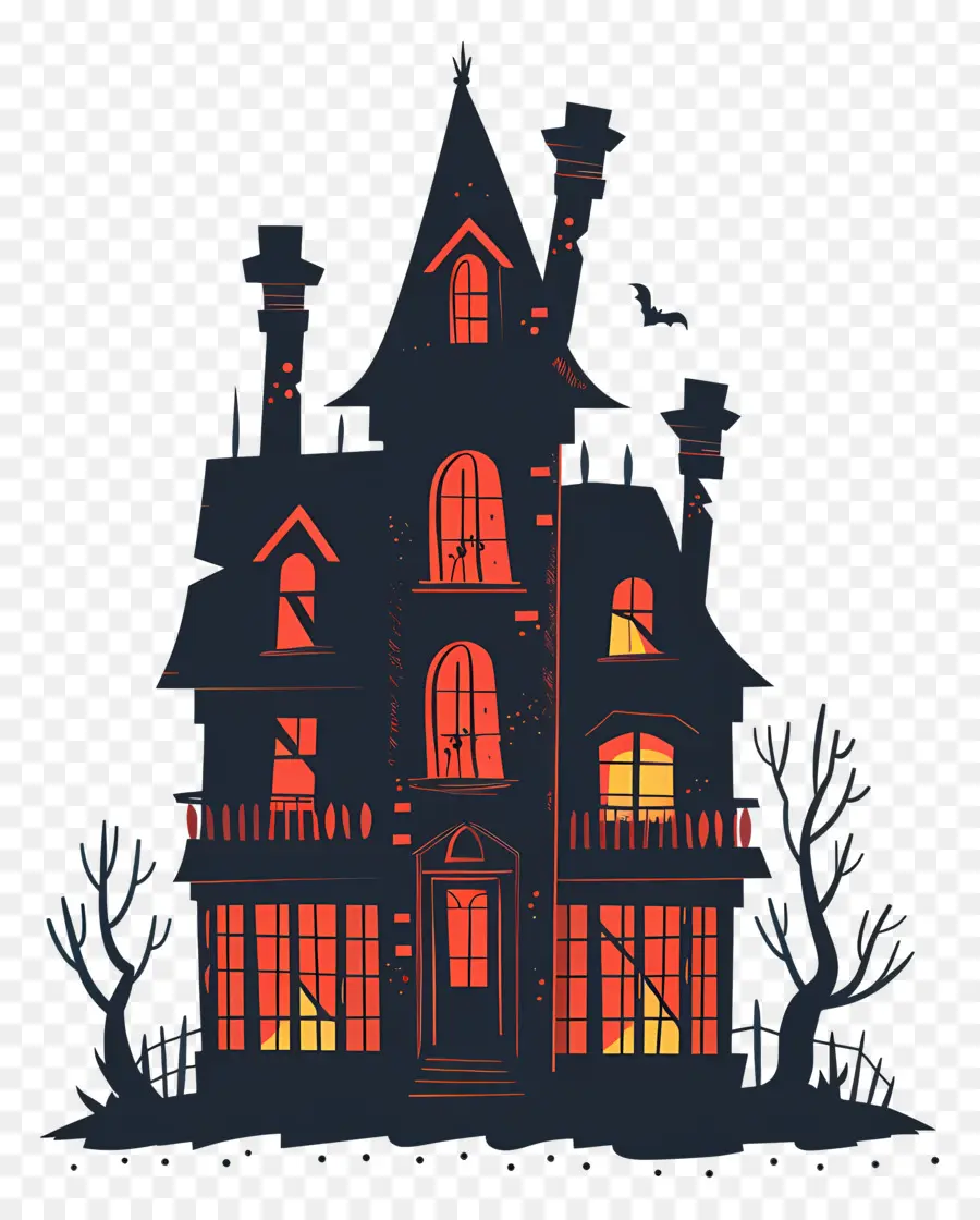 Maison Hantée，Halloween PNG