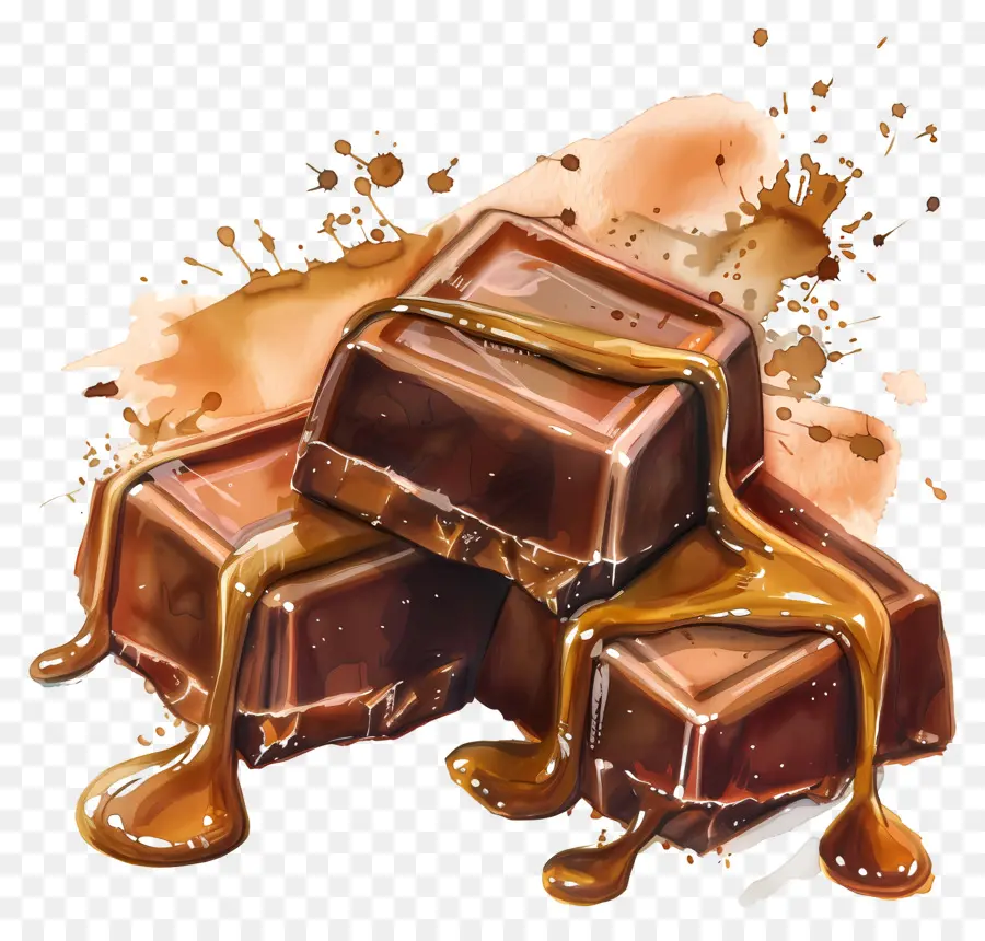 Caramel Au Chocolat，Chocolat PNG