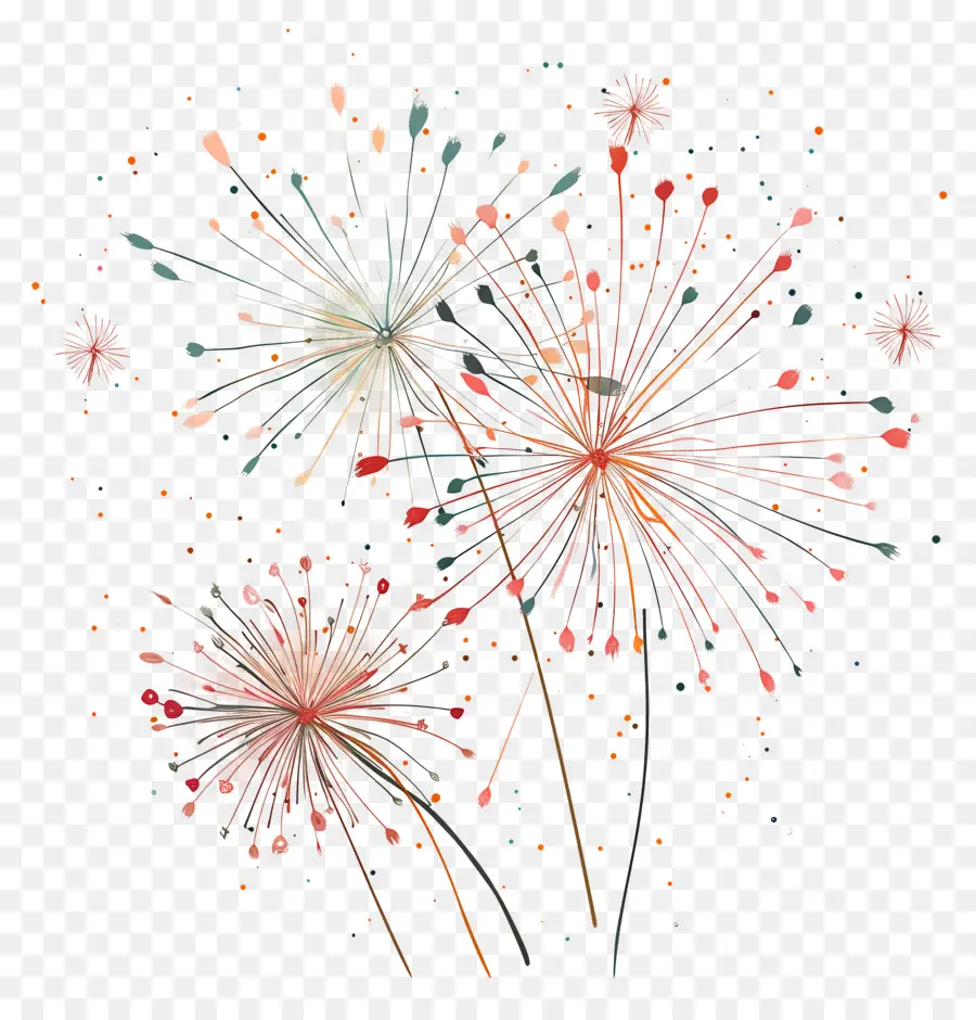 Feux D'artifice，Des étincelles PNG