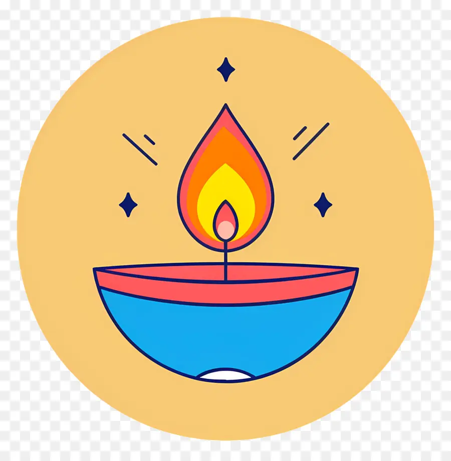 Lampe Diwali，Bougie PNG