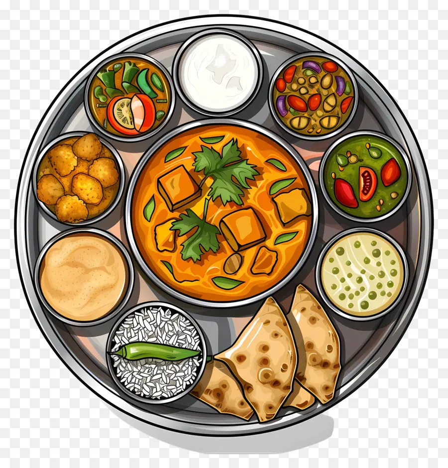 Thali Indien，Thali PNG