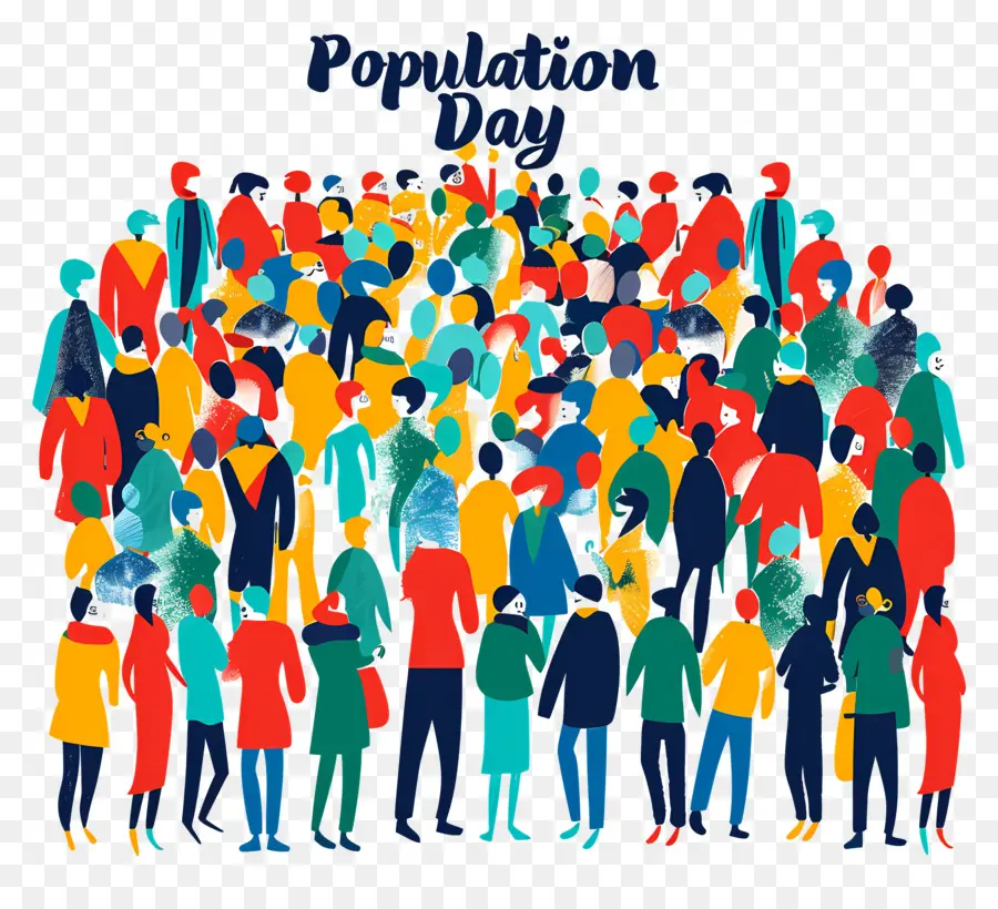 Journée Mondiale De La Population，Foule PNG