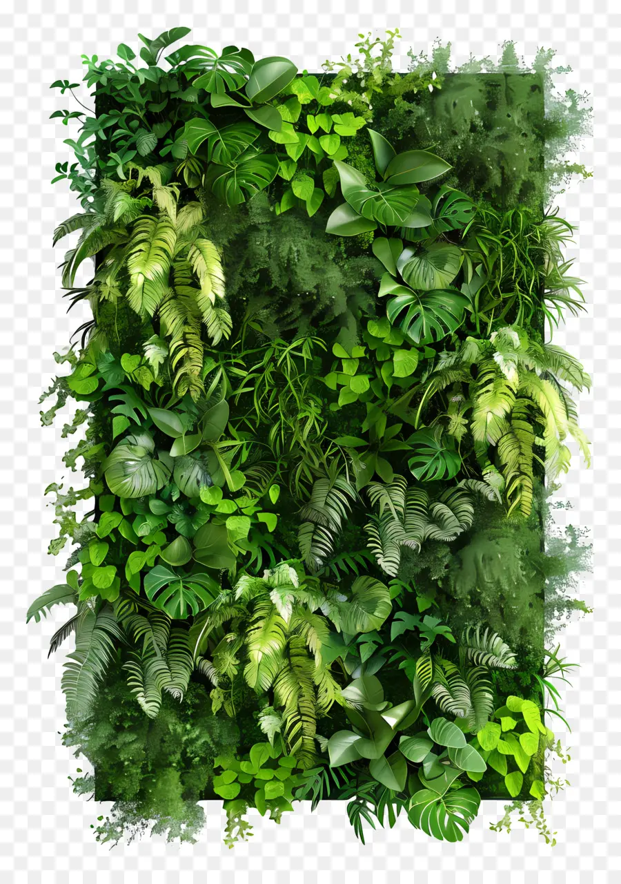 Jardin Vertical，Plantes Vertes PNG