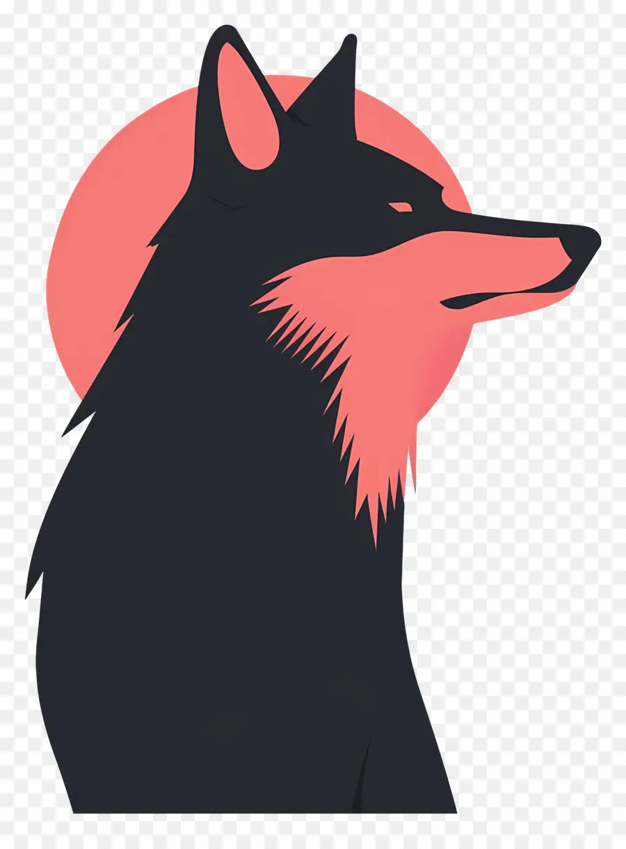 Loup，Minimaliste PNG