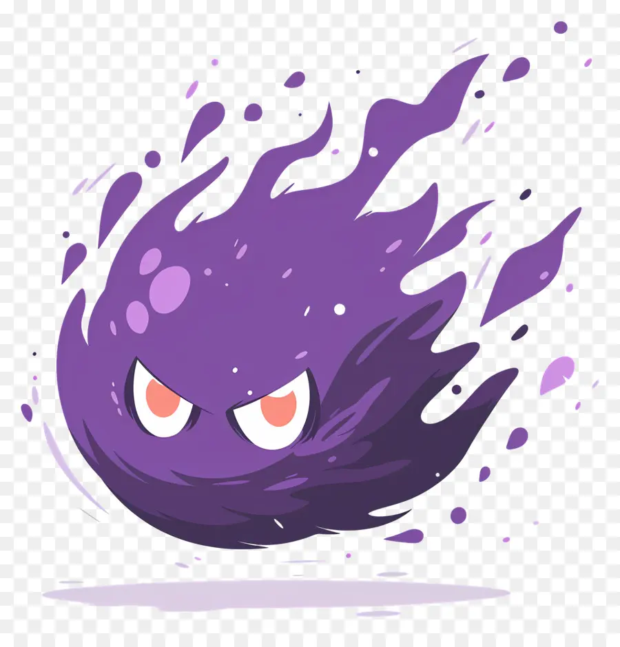 Boule De Feu Violette，Fantôme PNG