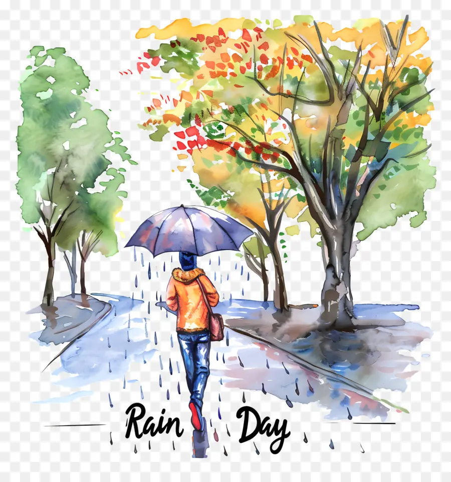 Jour De Pluie，Parapluie PNG