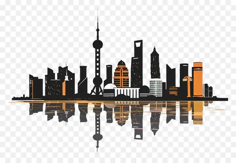 Horizon De Shanghai，Horizon De La Ville PNG