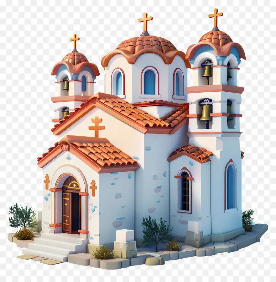Chapelle Grecque Orthodoxe，Église Blanche PNG