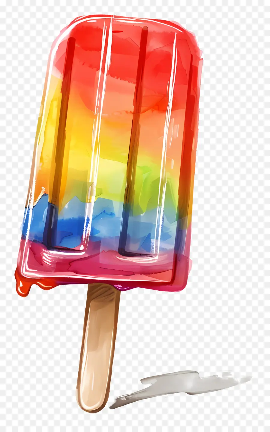 Glace Glacée，Glace Glacée Arc En Ciel PNG