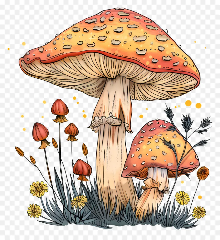 Champignon Magique，Champignons Rouges PNG