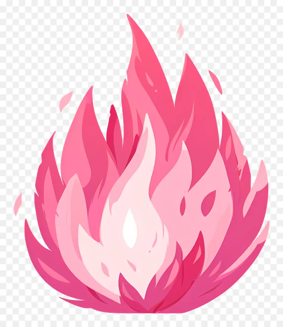 Boule De Feu Rose，Feu PNG