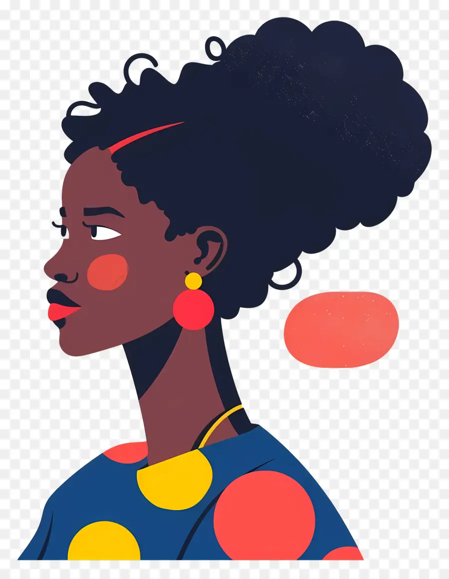 Femme Noire，Femme Avec Afro PNG