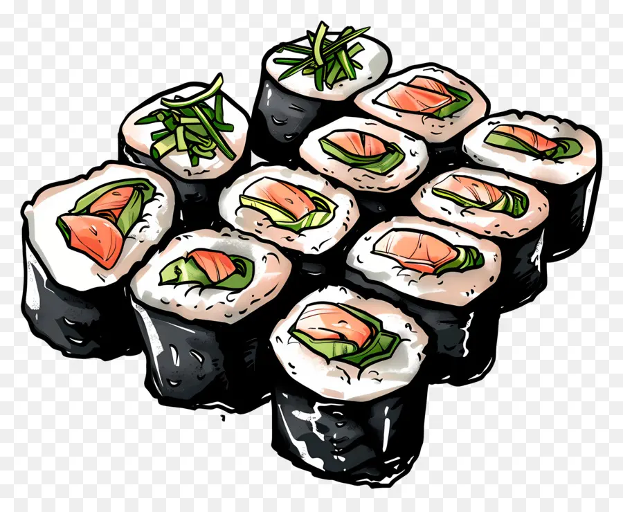 Rouleaux，Sushi PNG
