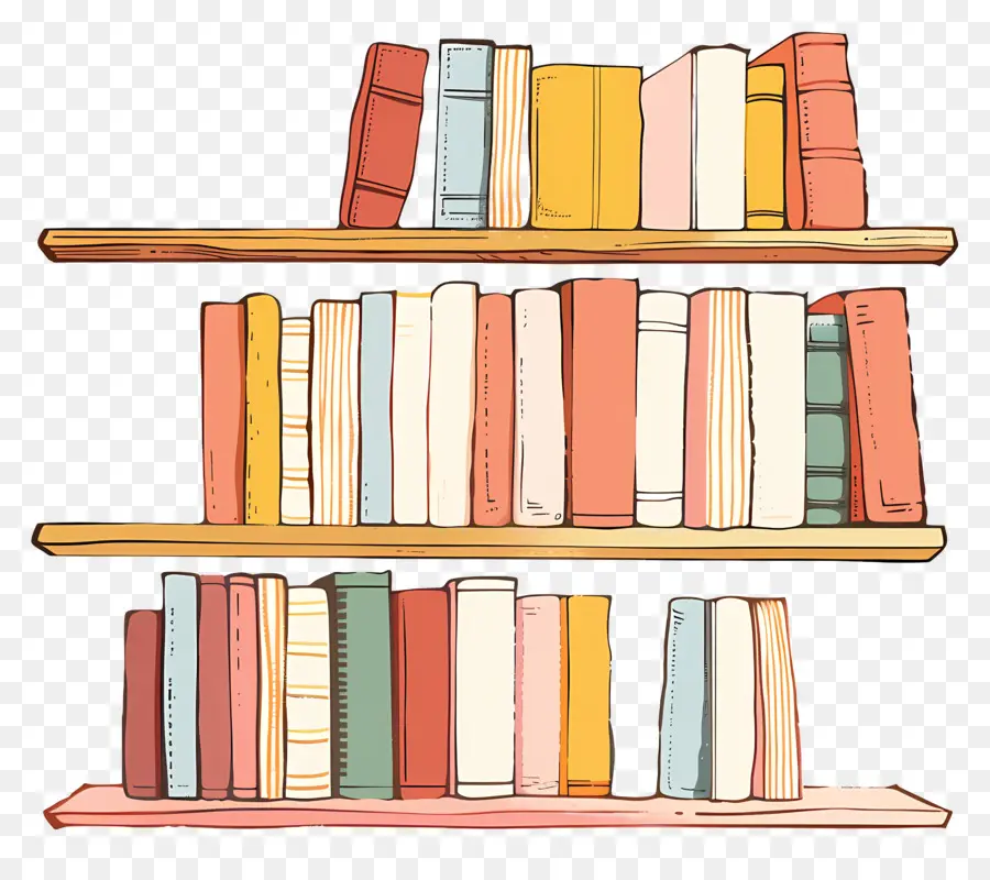 Livres Sur étagère，Bibliothèque PNG