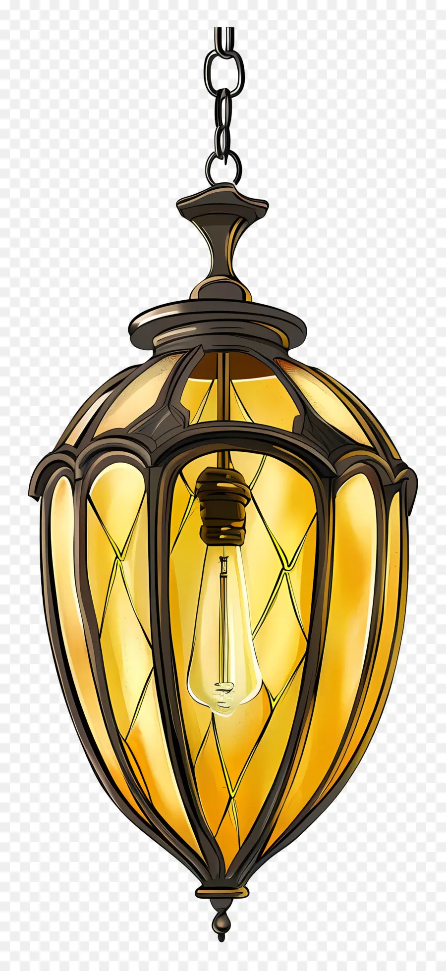 Lampe Suspendue，Lustre Pour Vitraux PNG