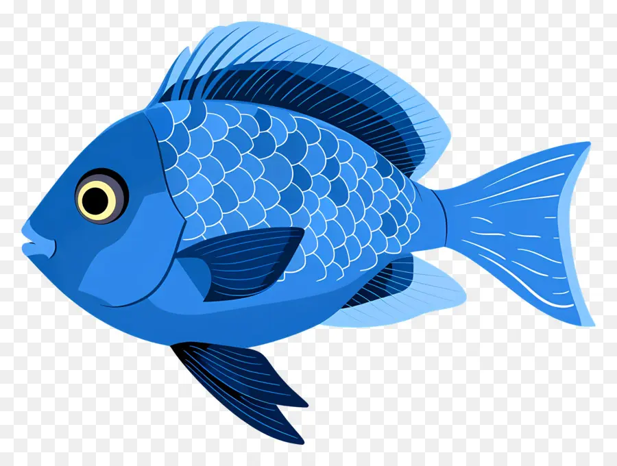 Poisson，Poisson Bleu PNG