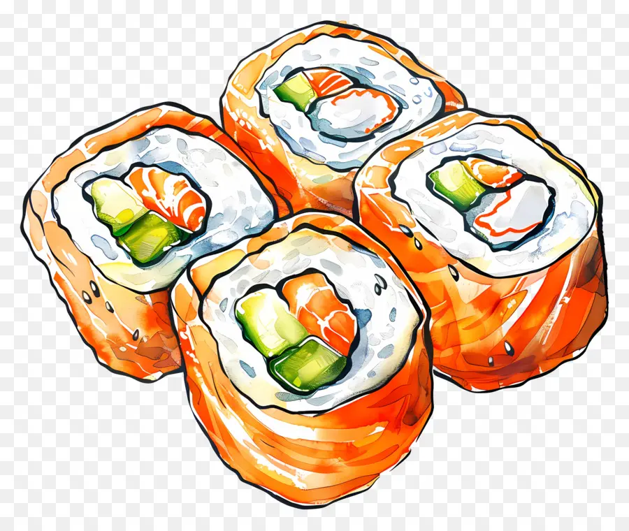 Rouleaux，Rouleaux De Sushi PNG