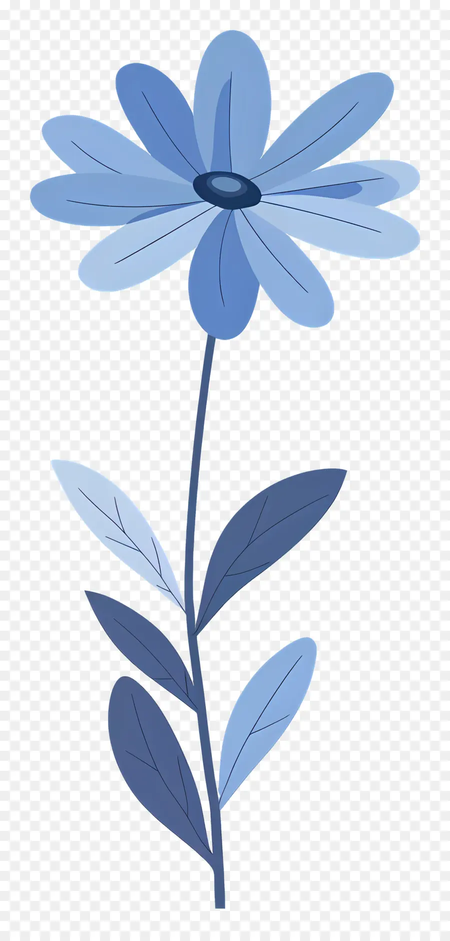 Marguerite Bleu，Fleur PNG