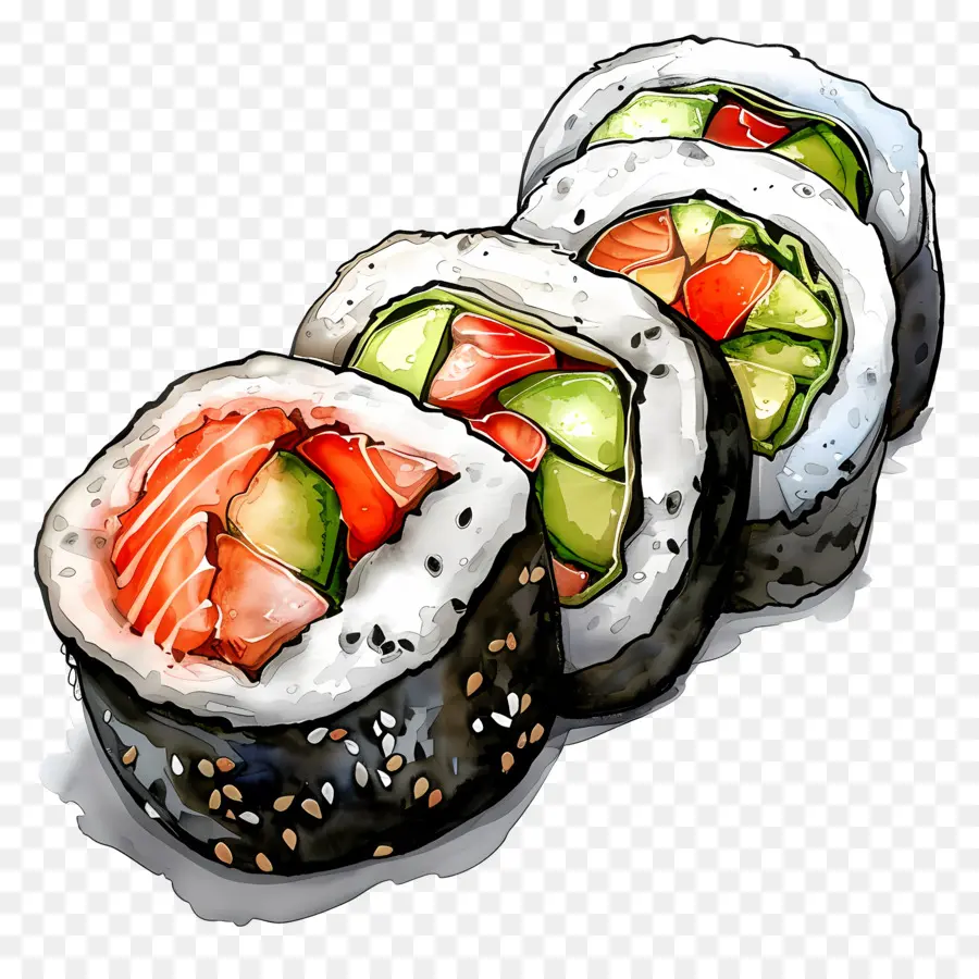 Rouleaux，Rouleaux De Sushi PNG