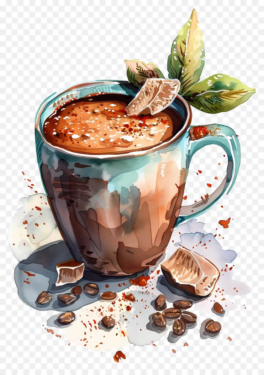 Tasse De Cacao，Chocolat Chaud PNG